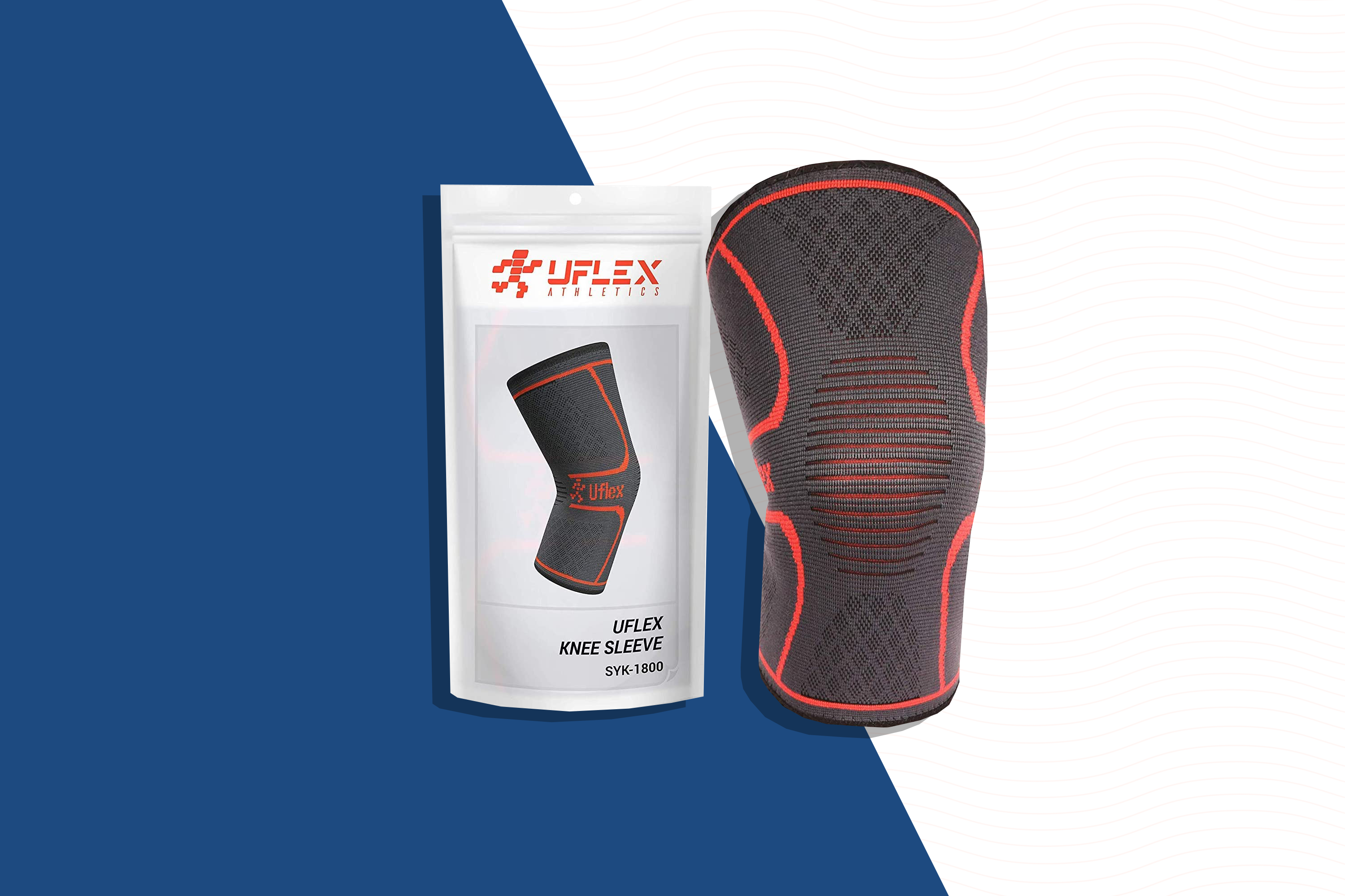 UFlex Athletics Knee Compression Sleeve Support for Women and Men - Knee  Brace for Pain Relief, Fitness, Weightlifting, Hiking, Sports - Red, Medium  (Pack of 1)﻿ Rs. 339 