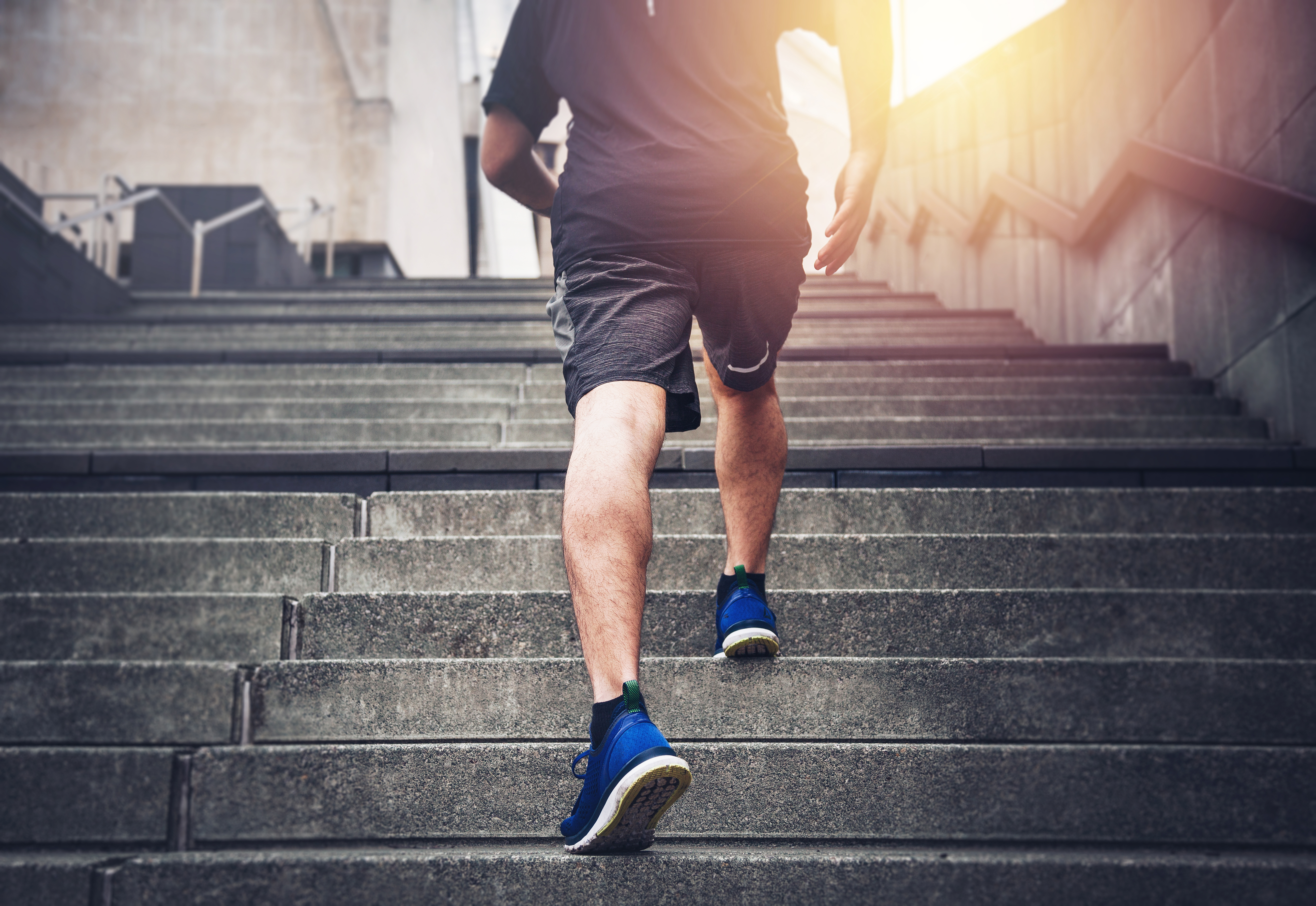 Step up your strength and balance with this stair workout