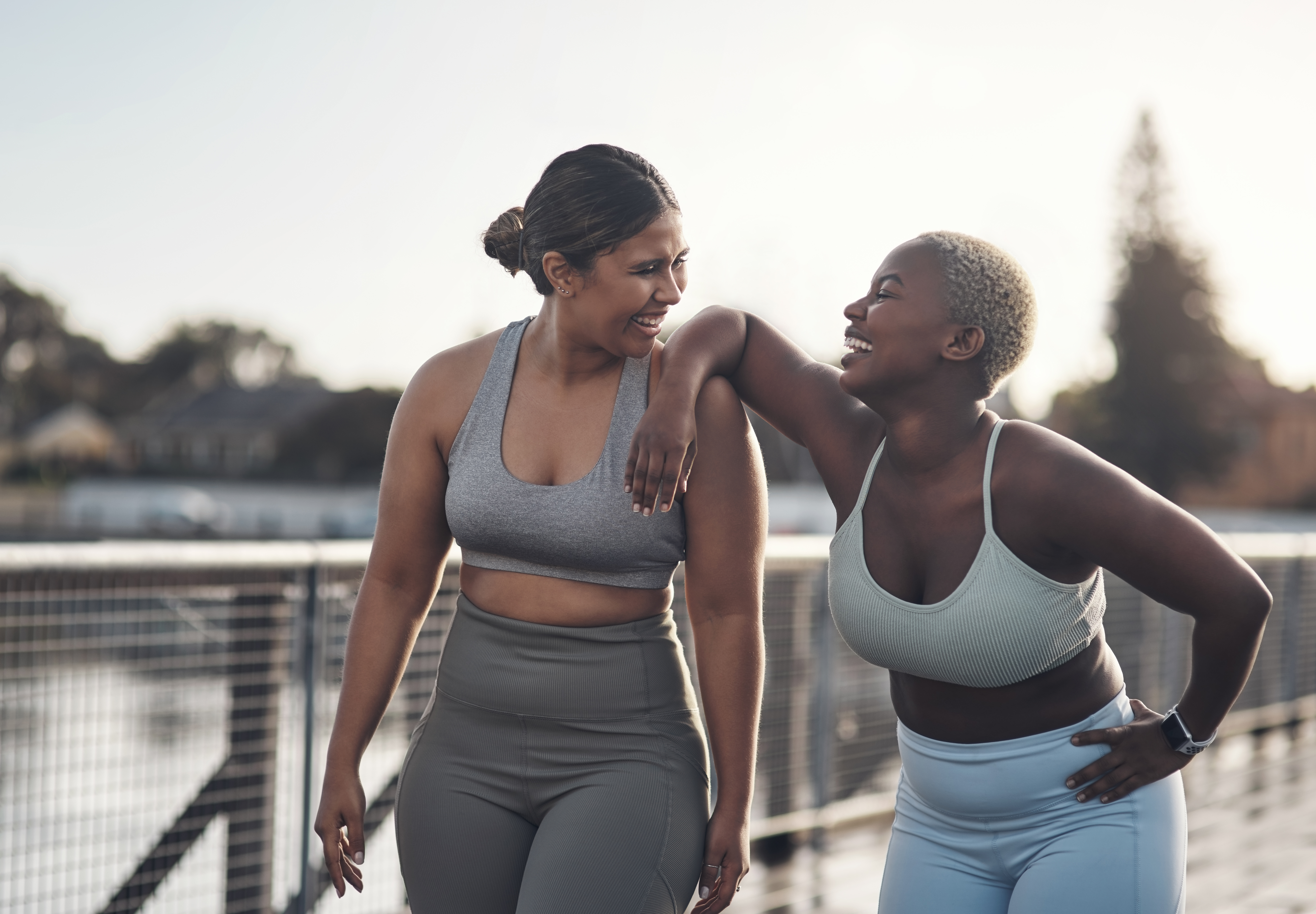 Working out without store a sports bra