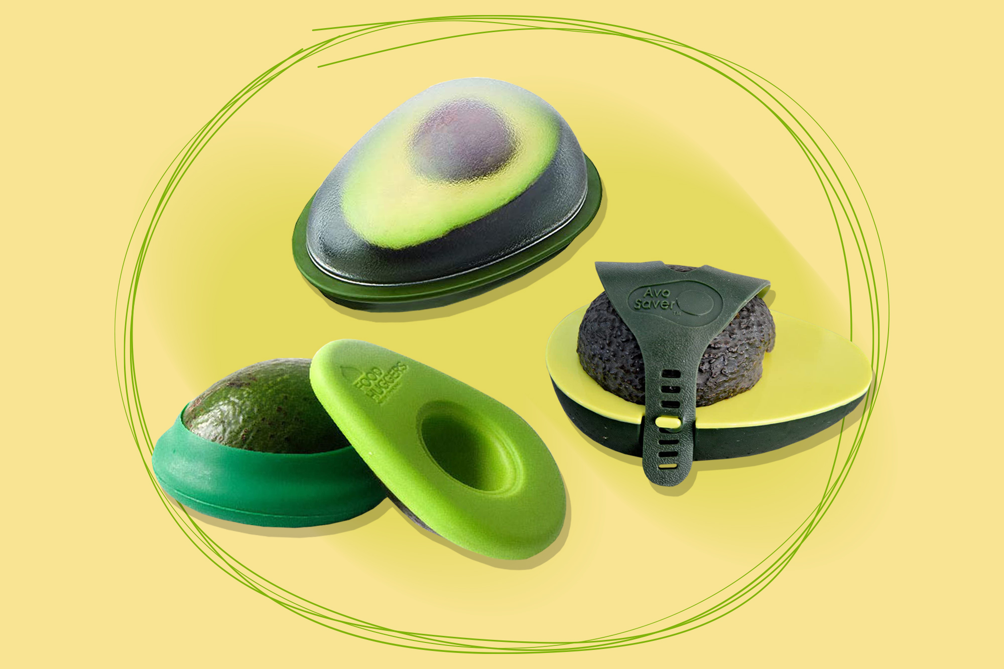 Green Avocado Huggers - Set of 2 - Refill Goodness