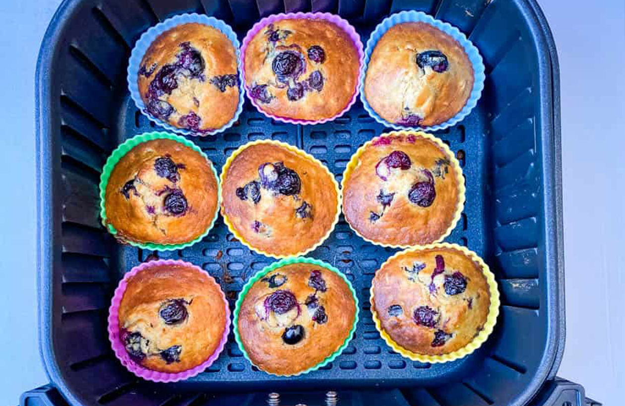 Air Fryer Muffins • The Simple Parent