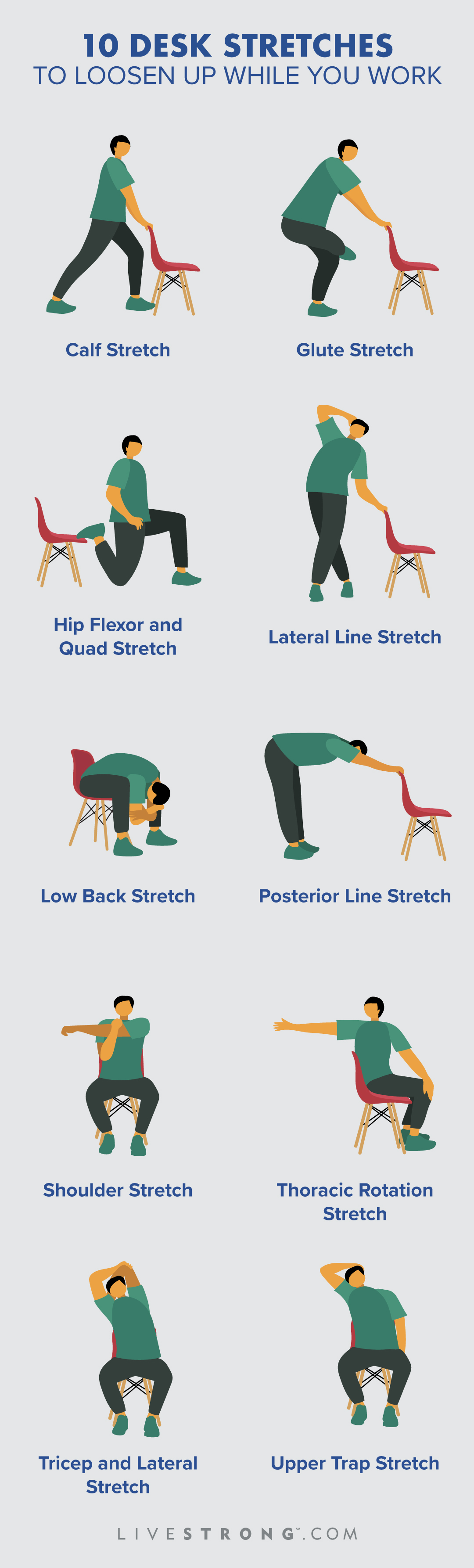 Lower Back Stretches At Desk