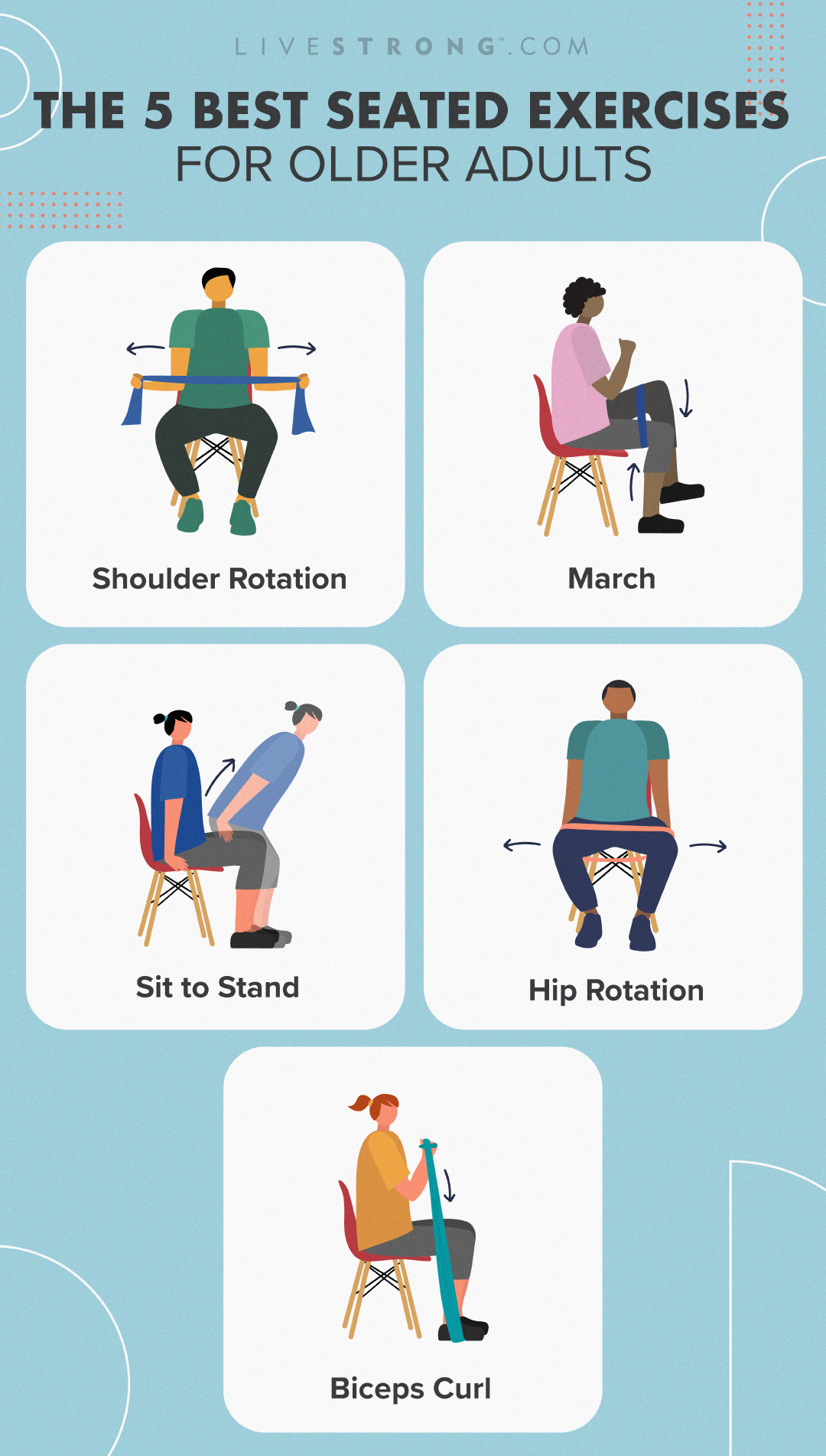 The 5 Best Seated Exercises for Older Adults