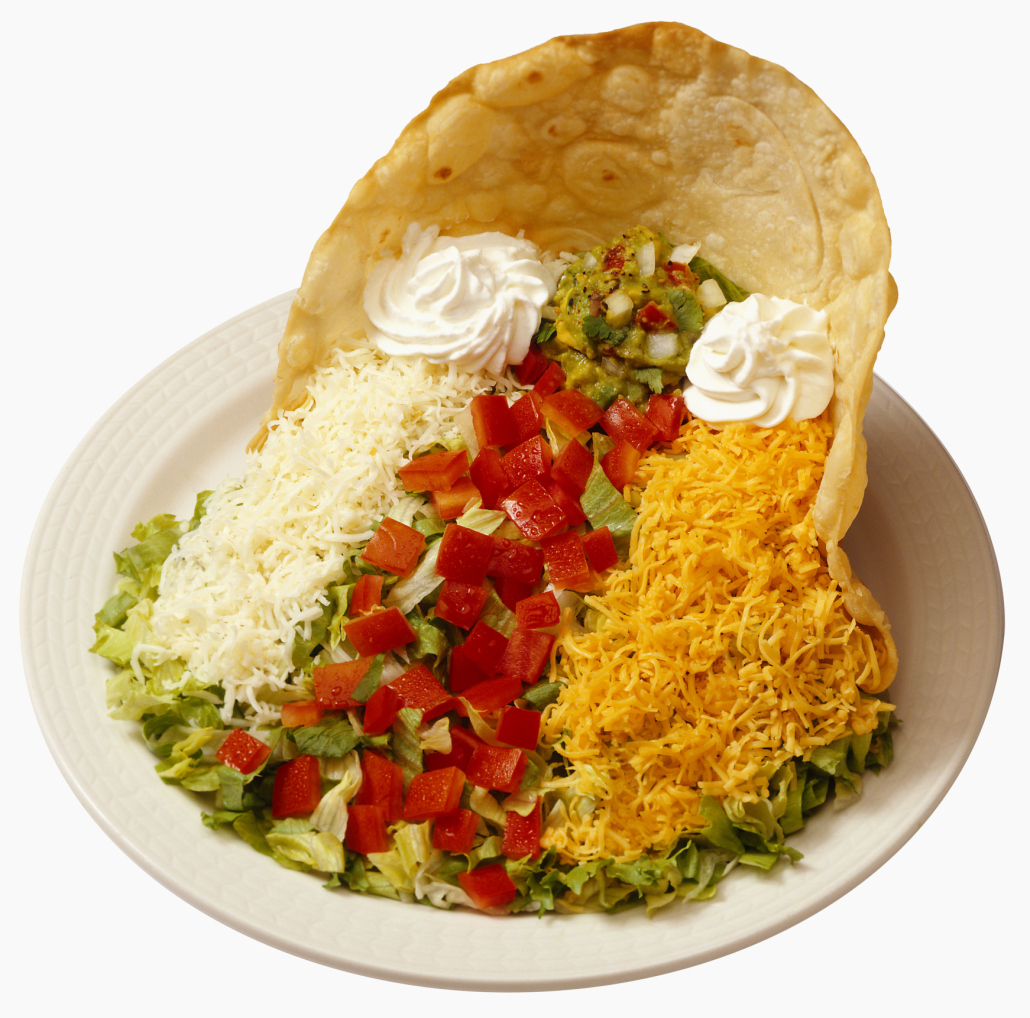 fried taco salad bowl