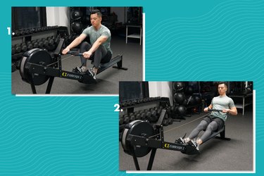 Rowing machine 2025 and dumbbell workout