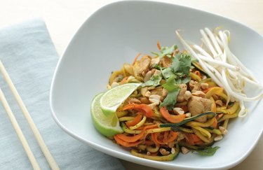 Chicken Pad Thai Zoodles Healthy Chicken Recipes