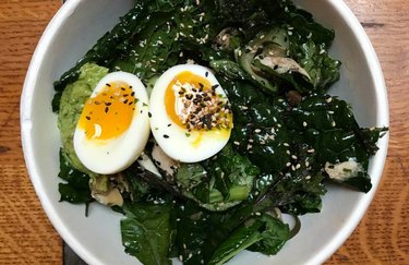 Chicken with Mushroom, Kale and Yuzu Salad Vitamin D Recipe