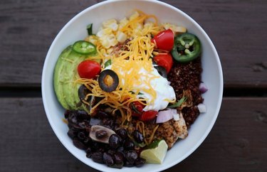 high fiber lunches Quinoa “Taco” Bowl