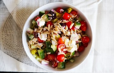 Greek Orzo Salad healthy lunch recipes