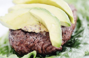 Beef and Avocado Burger healthy red meat recipes