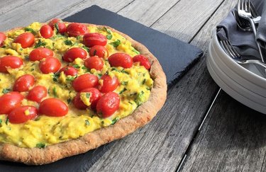 Brunch Pizza with Herb Scrambled Eggs Pizza Recipes