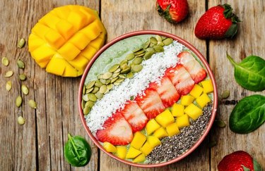 vegetable smoothie recipes Blue Morning Smoothie Bowl