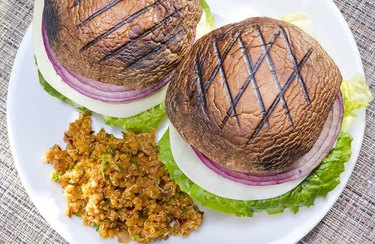 Grilled Vegetable "Burgers" Mediterranean Dinner Recipe