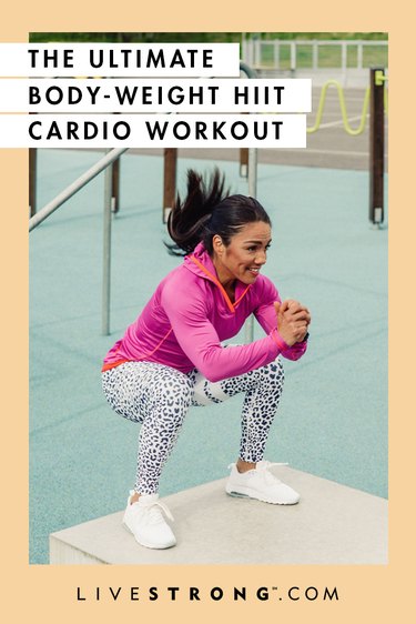 The ultimate body-weight HIIT cardio workout graphic