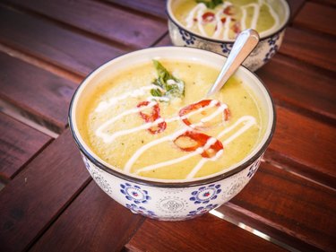 Zucchini Basil and Bell Pepper Soup cold soup recipes