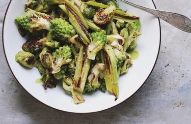 Brassica and Leek Salad With Green Goddess Vinaigrette Brussels Sprouts Recipes