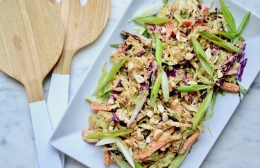 Cruciferous Trio with Peanut Ginger Lime Dressing Brussels Sprouts Recipes