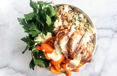 Middle Eastern Chicken Superfood Bowl Mood Lifting Recipe