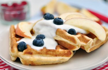 filling breakfast recipes  Whole Grain Waffles