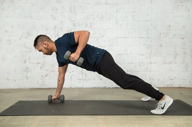 Mike Donavanik demonstrates man makers