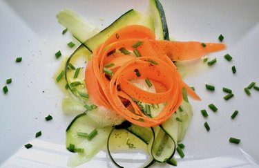 Carrot and Cucumber Shaved Salad