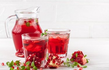 Pomegranate Iced Tea Mocktail dry january mocktails