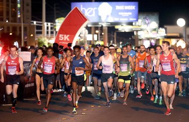 Runners participating in the Rock ’n’ Roll Marathon Series