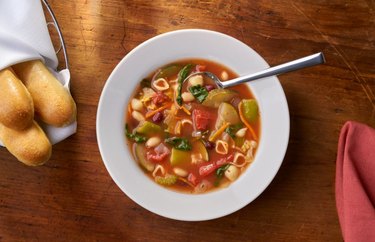 Minestrone soup at Olive Garden.