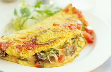 Mushroom and Cheese Protein Omelet