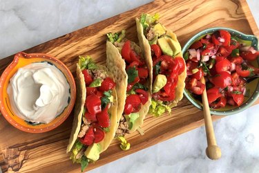 Chili-Lime Turkey Tacos With Monterey Jack Shells