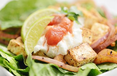 Vegan Tofu Taco Salad salsa recipes