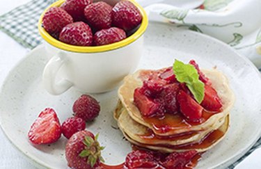Strawberry Protein Pancakes strawberry breakfast recipes