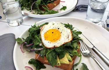 grilled cheese recipes Grilled Cheese Sandwiches With Avocado, Arugula and Fried Egg