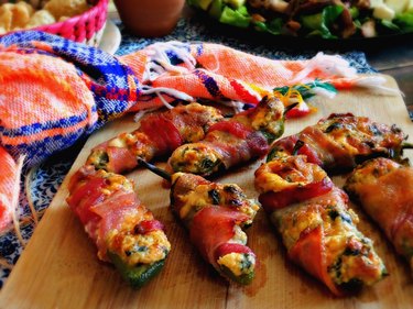 Bacon-Wrapped Stuffed Jalapeno Poppers