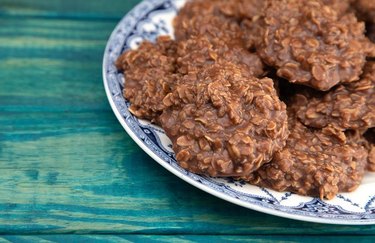 No-Bake Honey Peanut Butter Cookies eggless cookies without butter or flour