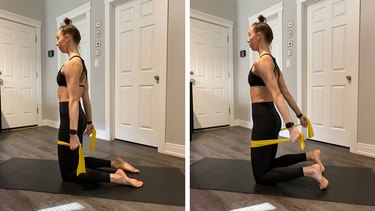 Move 8: Kneeling Chest Expansion with Band