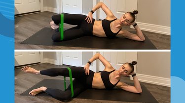Move 5: Side Lying Glute Series With Mini Band