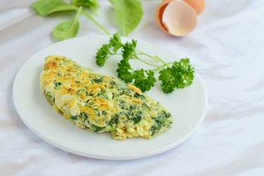 A meal like an egg-white omelet can be part of a diet to get ripped