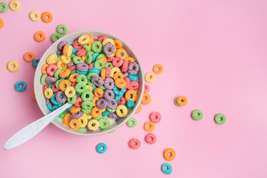 cereal bowl with froot loops