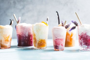 Multicolored Kombucha Floats