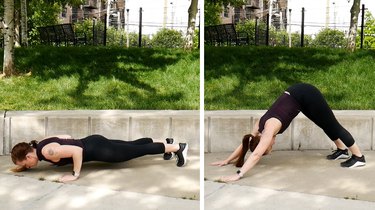 Move 3: Push-Up to Downward-Facing Dog