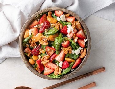 Salad recipes strawberry feta cashew salad