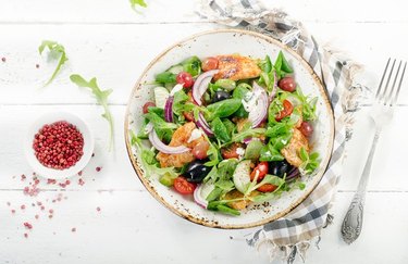 Leafy Rotisserie Chicken Salad with Creamy Tarragon Dressing recipe