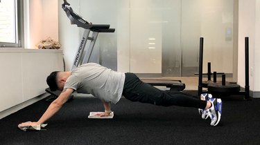 1. Push-Up With Alternating Arm Slide