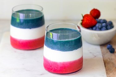 Red, white and blue smoothie