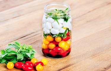 Caprese Mason Jar Salad recipe