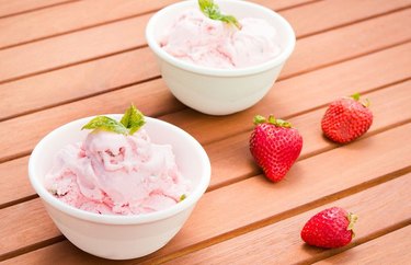 Strawberry Basil Ice Cream healthy homemade ice cream recipes
