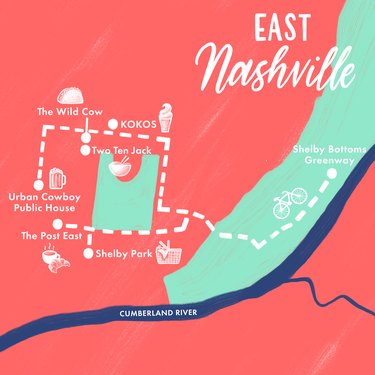 East Nashville map