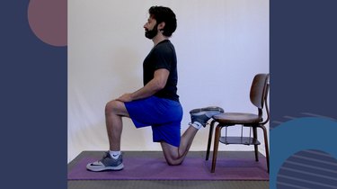 Sitting quad online stretch