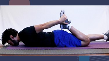 5. Prone Quad Stretch